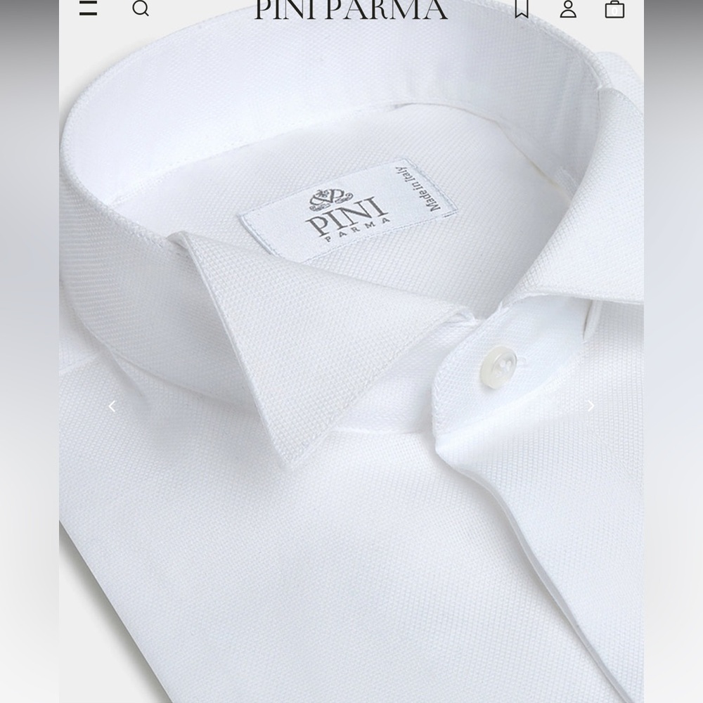 NWOT - Italian Tuxedo White Dress Shirt